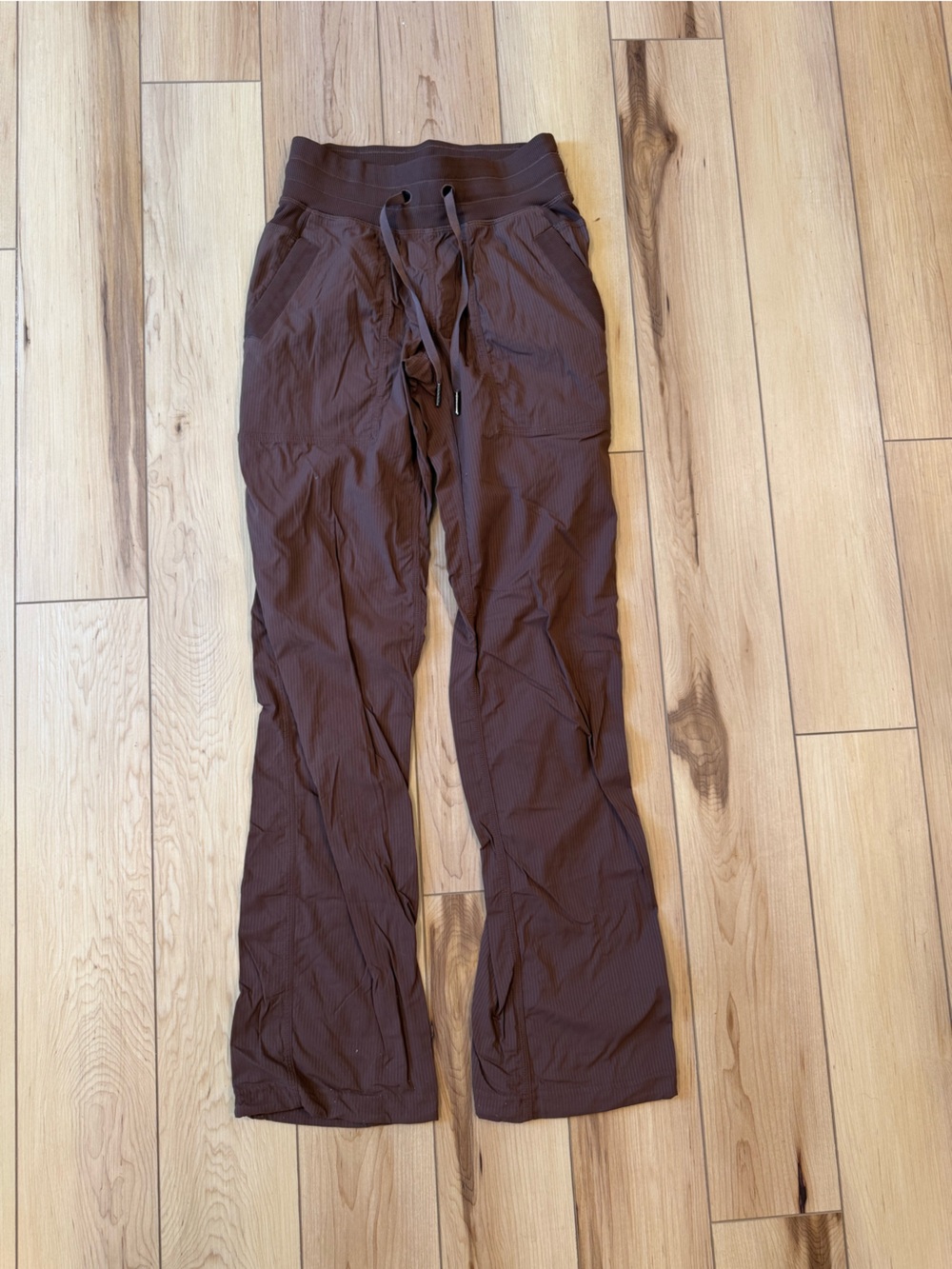 lululemon athletica Brown Boot Cut Drawstring Pants